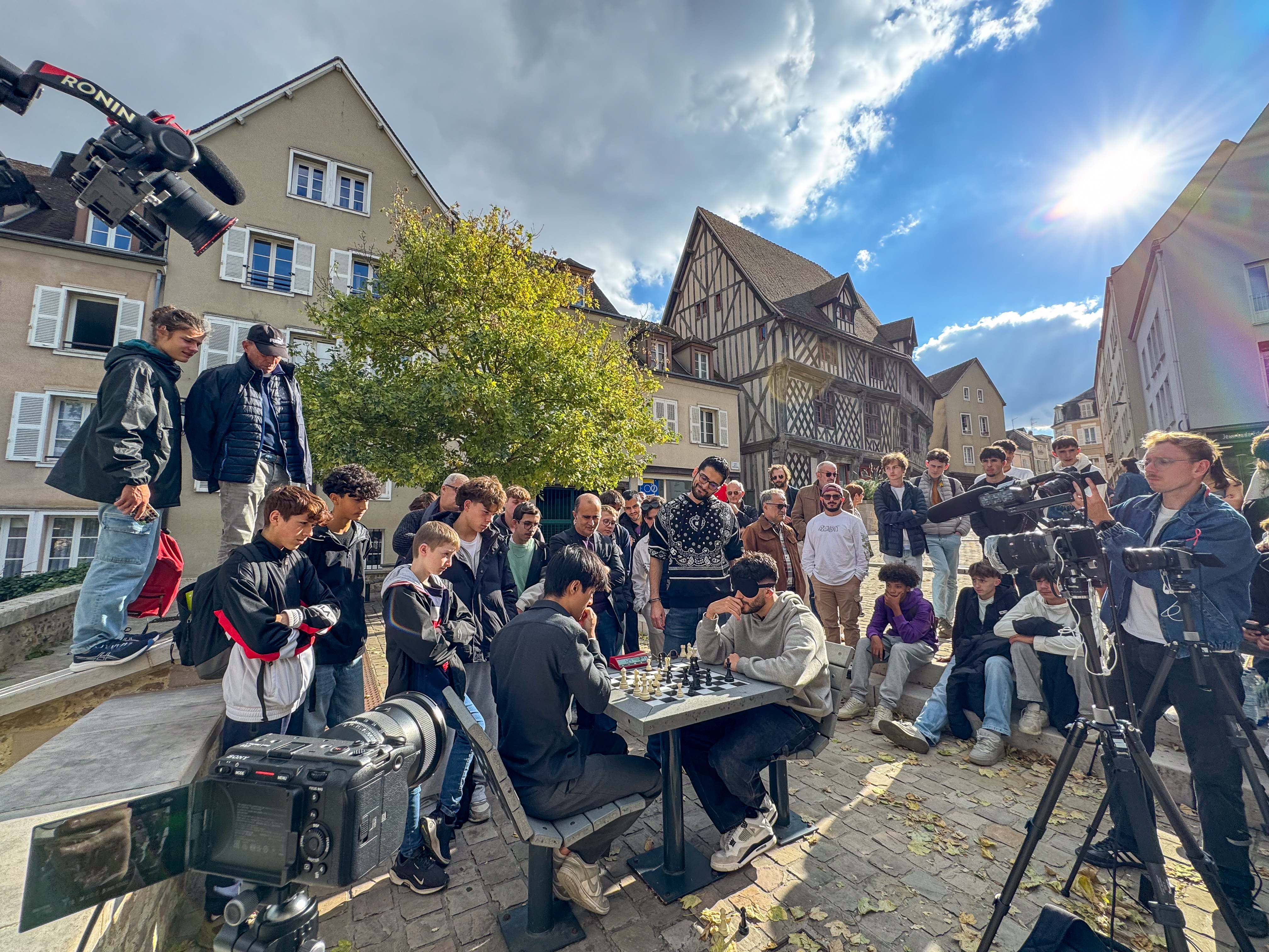 Tournage YouTube événement public