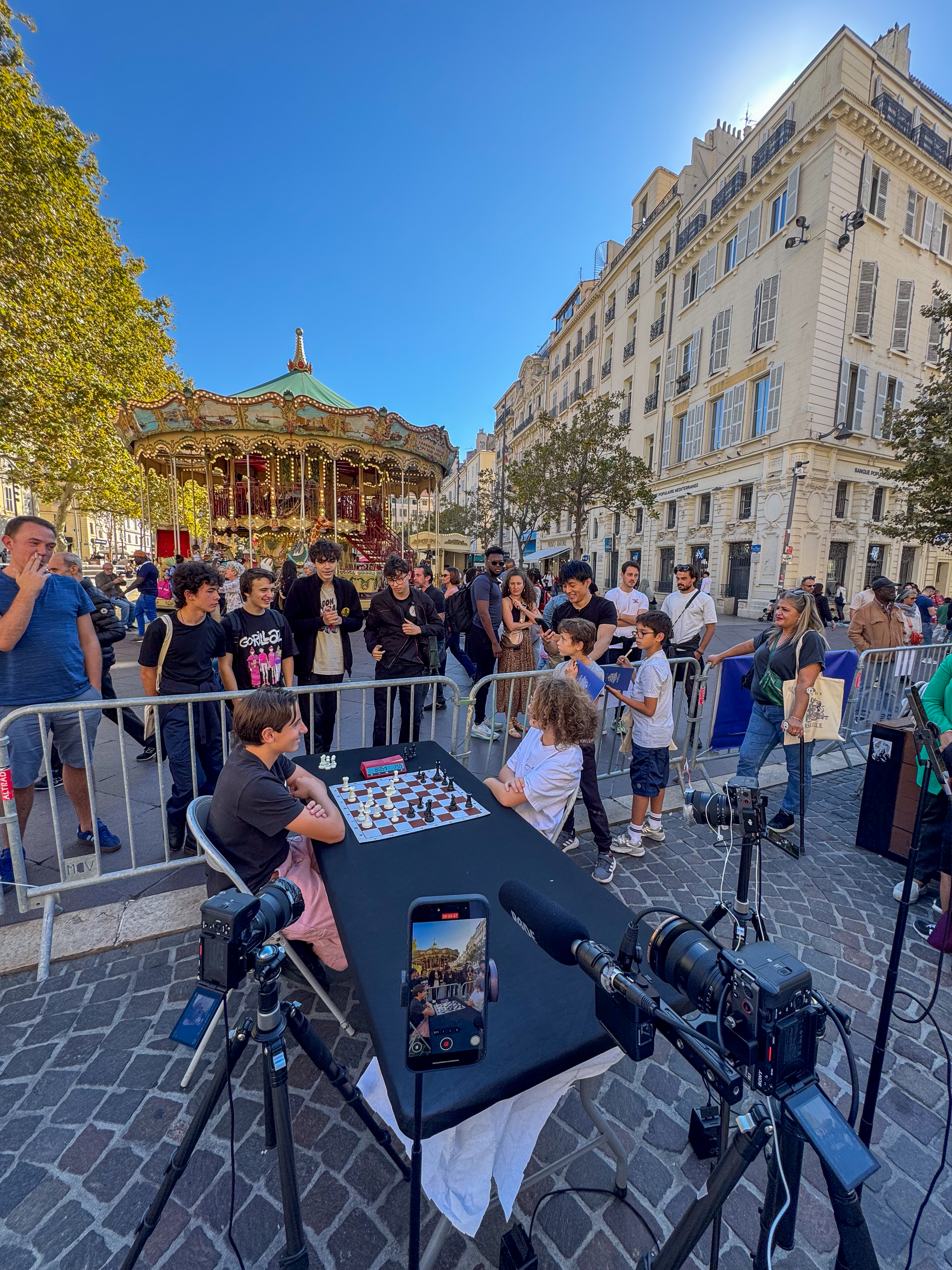 Tournage YouTube en extérieur